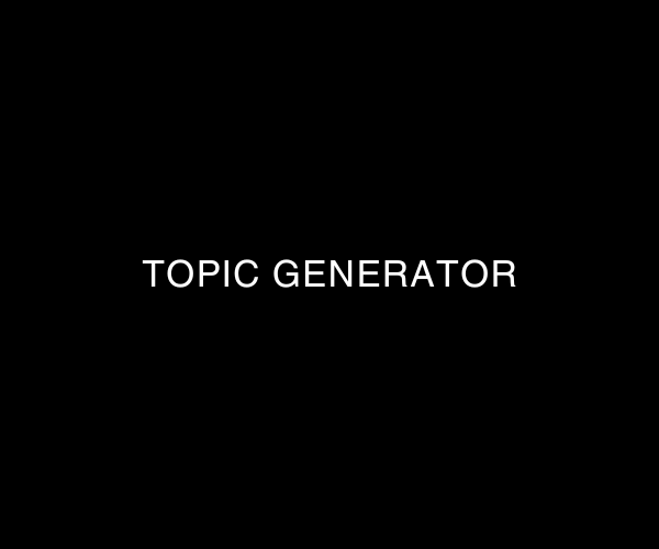 Topic Generator